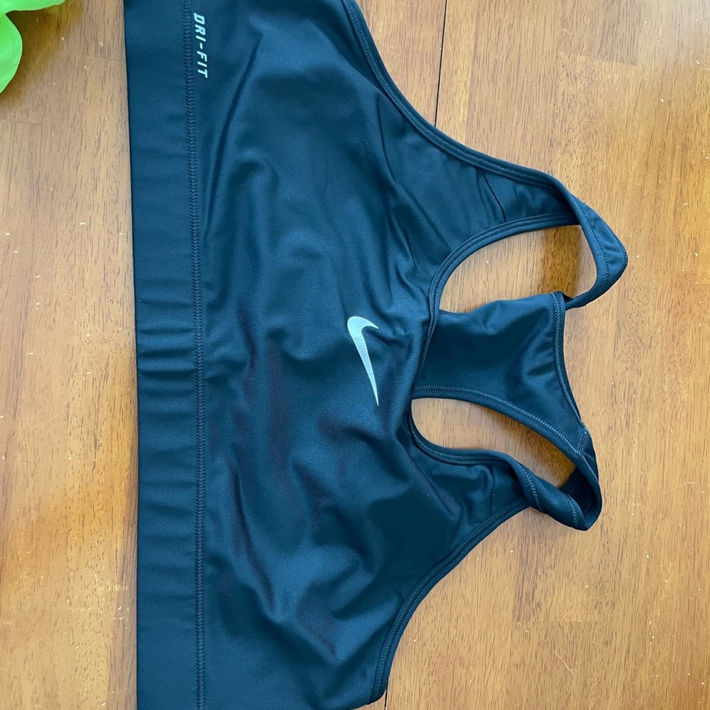 Nike Black Sports Bra with Racerback Design